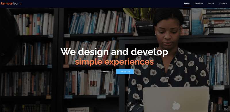 Remote Team Site - React Project